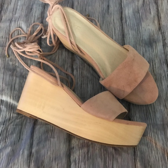 Raye Finley Wedge Sandal In Ballet - Picture 4 of 7